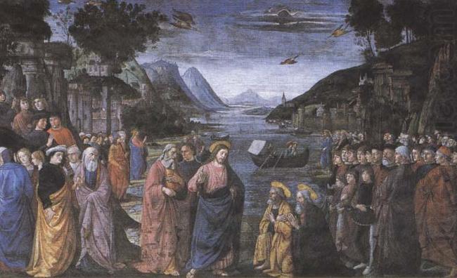 Sandro Botticelli Domenico Ghirlandaio,The Calling of the first Apostles,Peter and Andrew china oil painting image